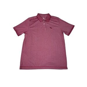 Tommy Bahama Men's Polo Shirt, Red Heather, Short Sleeve,‎ Marlin Logo, Casual